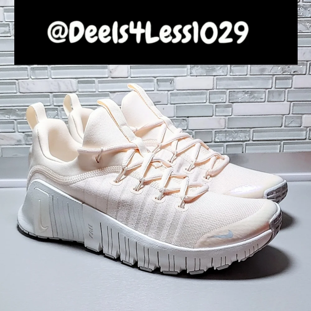 Nike Free Metcon 6 Training Running Womens Chalk White Peak White